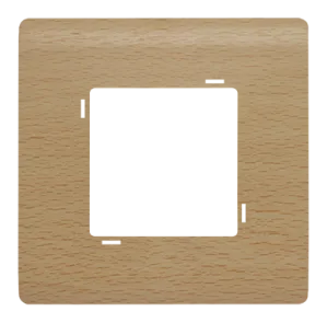 Decorative wall plate SERENA square wood oak — SOMEF 43PLS32WC