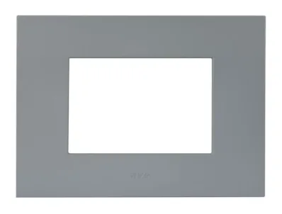 Plate SMART EASY 44 rectangular grey matt 3 modules — SOMEF 44PSME3GO