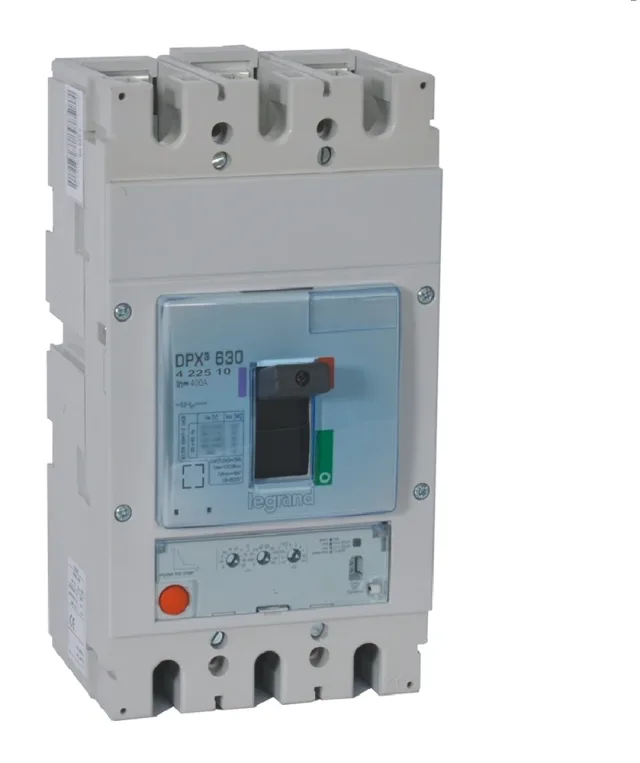 Legrand DPX³ 630 electronic S1 moulded-case circuit breaker — 400A, 3 poles, 50kA Icu at 400V, IP30 — 422510