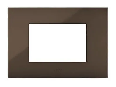 Plate YOUNG 44 rectangular brown 3 modules — SOMEF 44PJ03AVN