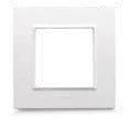 BELLA 43 square 2-module plate, white — SOMEF 43P32B