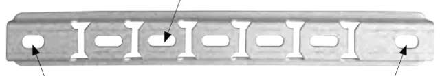 “U” section interlocking — S2 for cable routing
