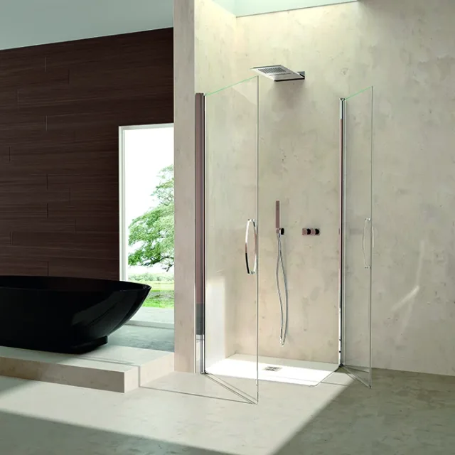 Shower enclosure Rio corner two hinged doors — SOPAL