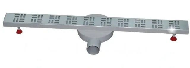 Shower channel drain stainless steel-Slim adjustable L700 Classic 316L — EJIM JSB1046