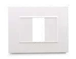 BELLA 43 rectangular 1-module plate, white — SOMEF 43PY01B