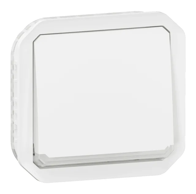 Interrupteur ou va-et-vient témoin avec voyant étanche Plexo 10AX 250V~ IP55 IK08 avec enjoliveur finition blanc — Legrand — 069612L