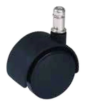 Roue de chaise en polyamide noir avec tige pression — 801300