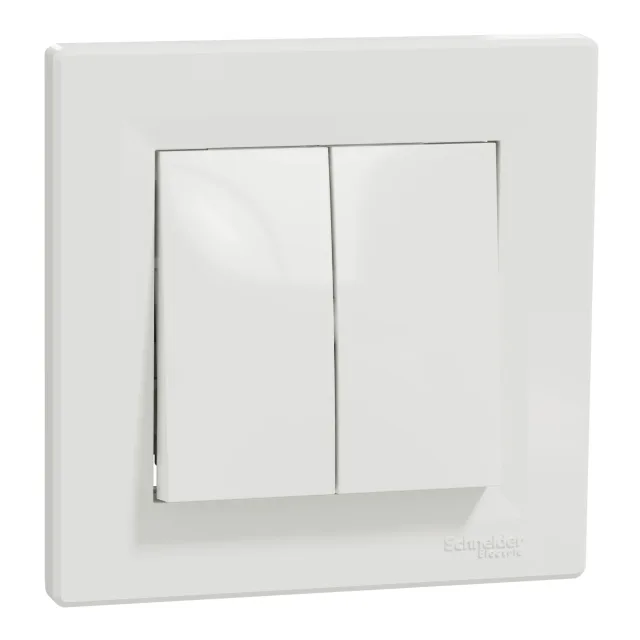 Asfora EPH1100121 double push button — white