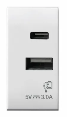 USB charger type A+C 3 A DOMUS 44 — SOMEF 441082USBAC