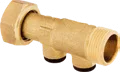 Backflow prevention check valve with two plugs — SOPAL