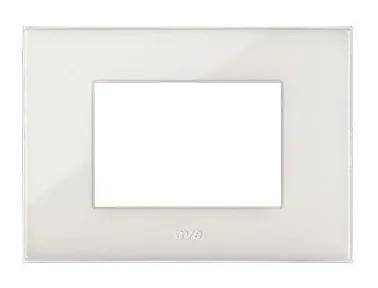 Plate YOUNG 44 rectangular ivory 3 modules — SOMEF 44PJ03AVR