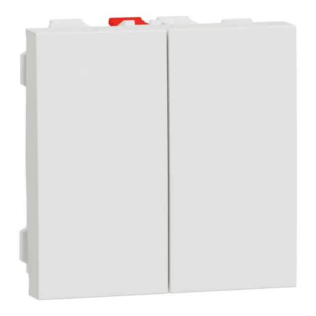 New Unica NU321318 double two-way switch — white