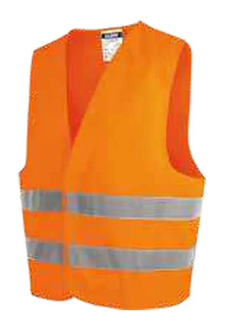 Safety vest orange with 2 bands 120 g — 110100