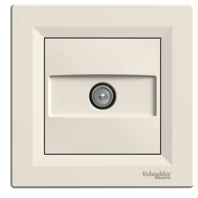 Prise antenne TV Asfora EPH3200123 — crème