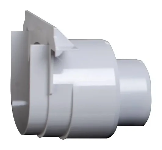 Garage channel outlet end cap grey — EJIM JCA4005