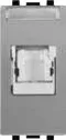 STIEL ALPHA Cat.6 FTP shielded RJ45 socket matt grey