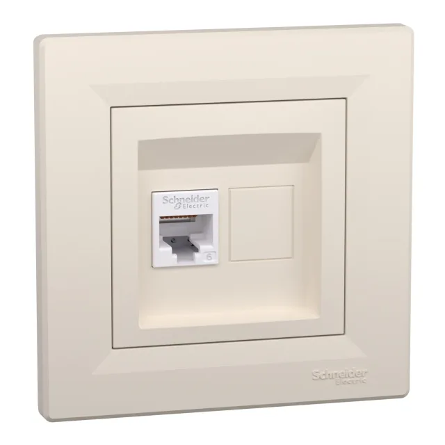 Asfora EPH4700123 rj45 socket outlet — cream