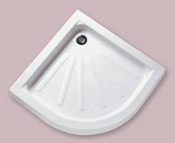 IDEAL SANITAIRE — Receveurs acryliques d’angle hauteur 4–18 cm — 408713 / 408715