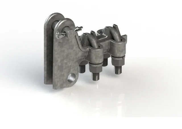 MV strain clamp for bare conductors PA-A54