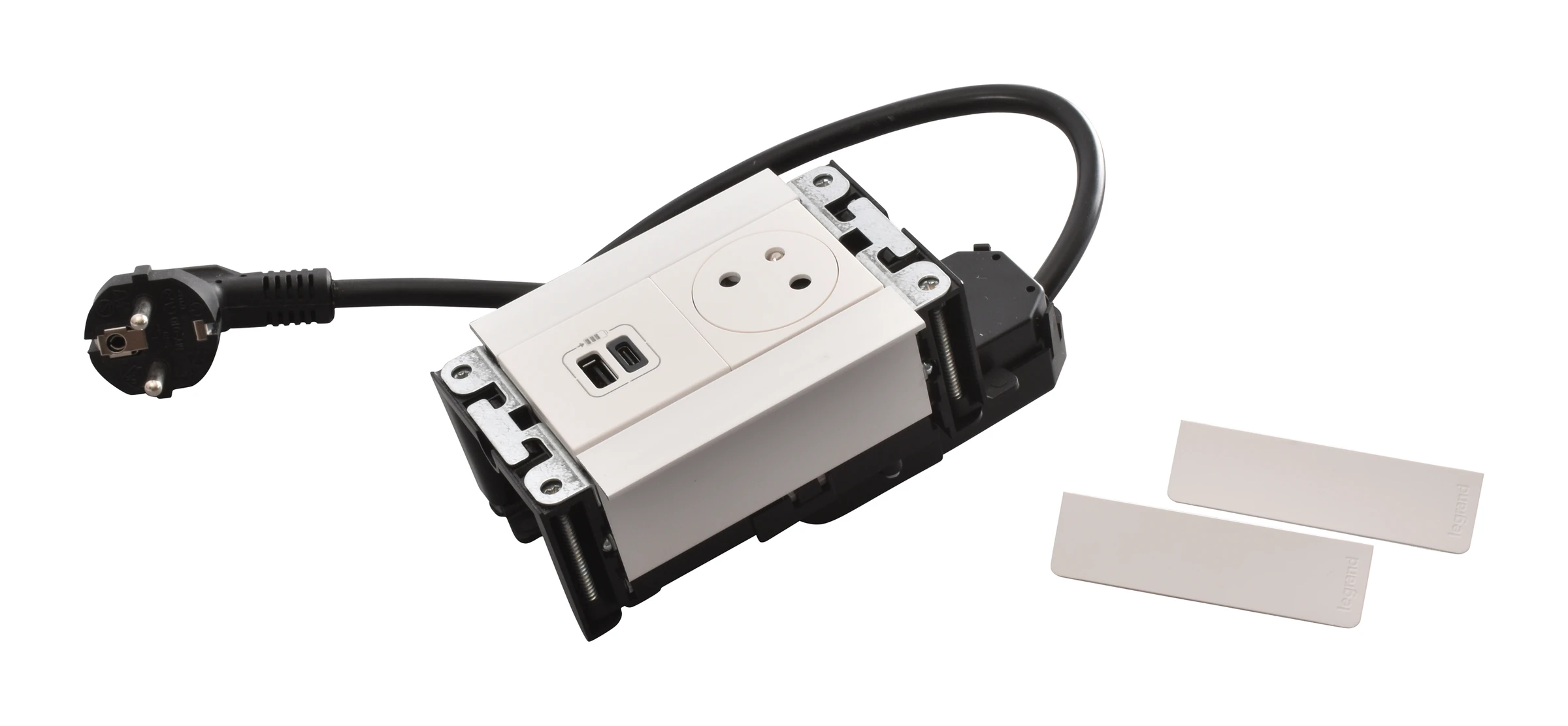 Legrand Incara furniture power module — 250V, IP20, White — 654770