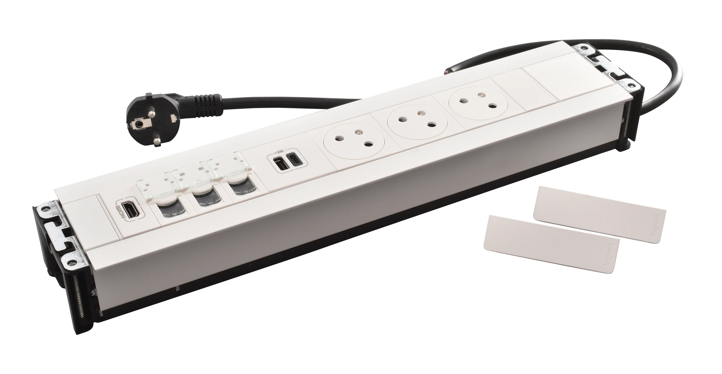 Legrand Incara furniture power module — 250V, IP20, White — 654861
