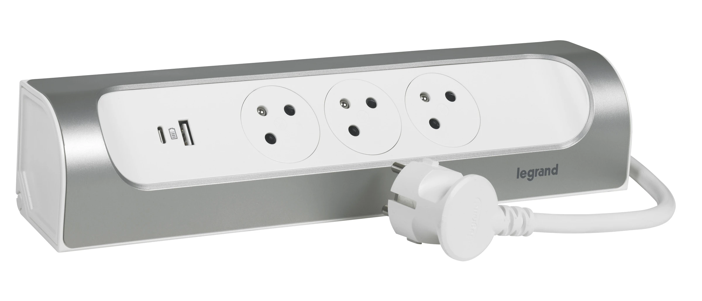 Legrand power strip — IP20, Aluminium — 049406