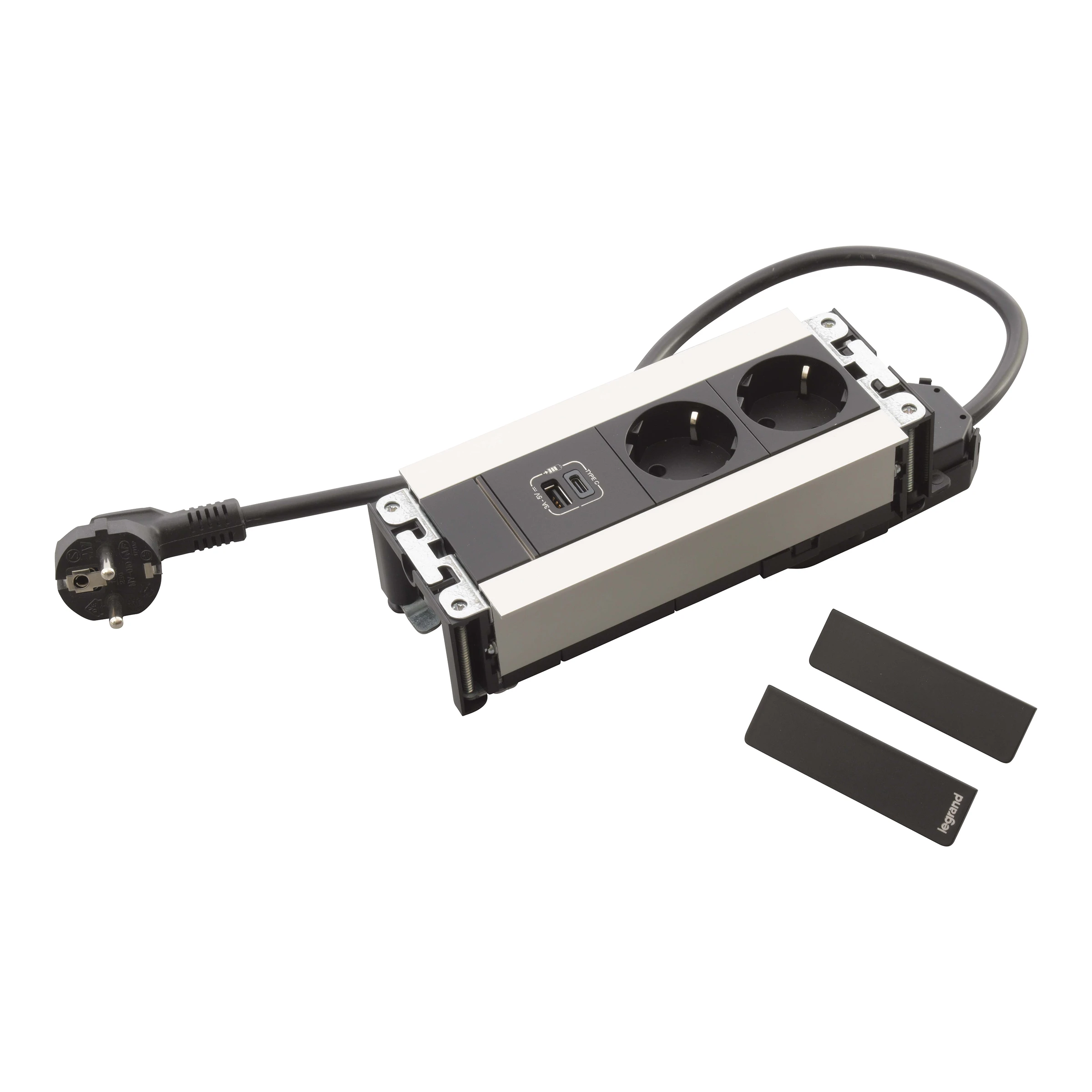 Legrand Incara furniture power module — 250V, IP20 — 654790