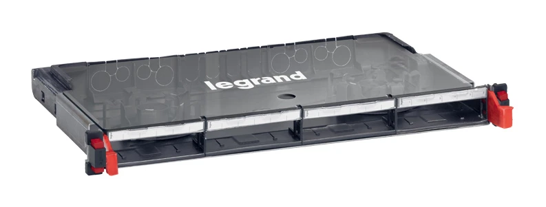 Legrand LCS³ fibre-optic patch panel — IP20, Black — 032100