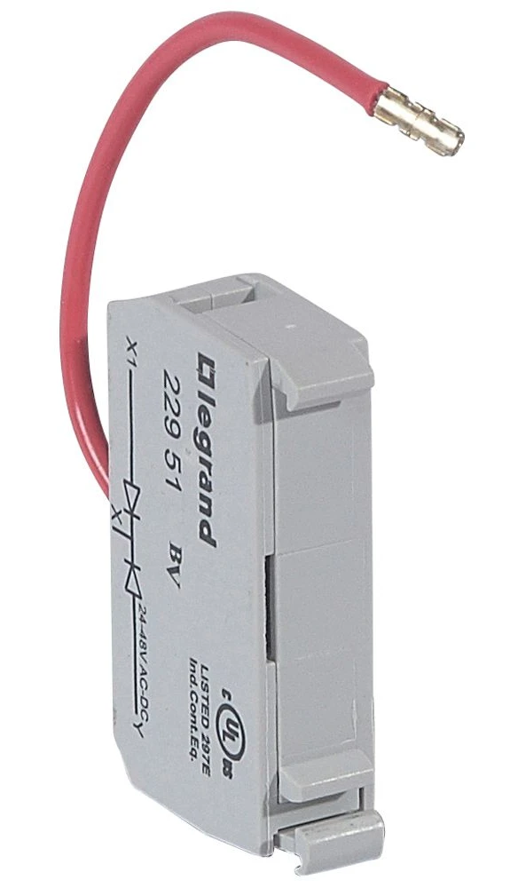 Legrand Osmoz diode test block — 24V, 48V — 022951