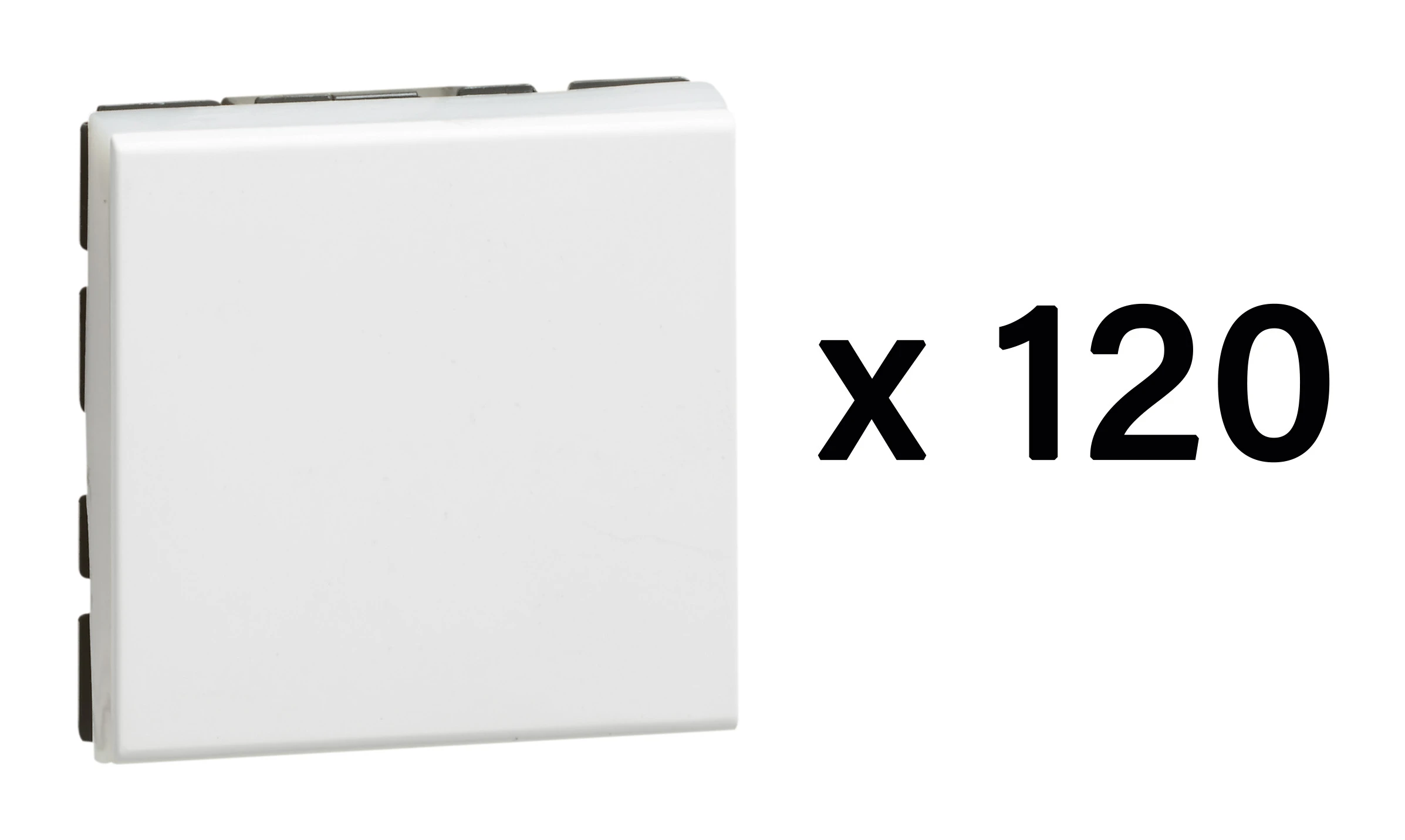 Legrand Mosaic switch — 10A, 250V, 2 modules — 077098L