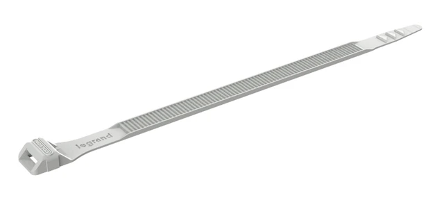 Collier Colson gris RAL7035 à denture extérieure largeur 9mm et longueur 185mm — Legrand