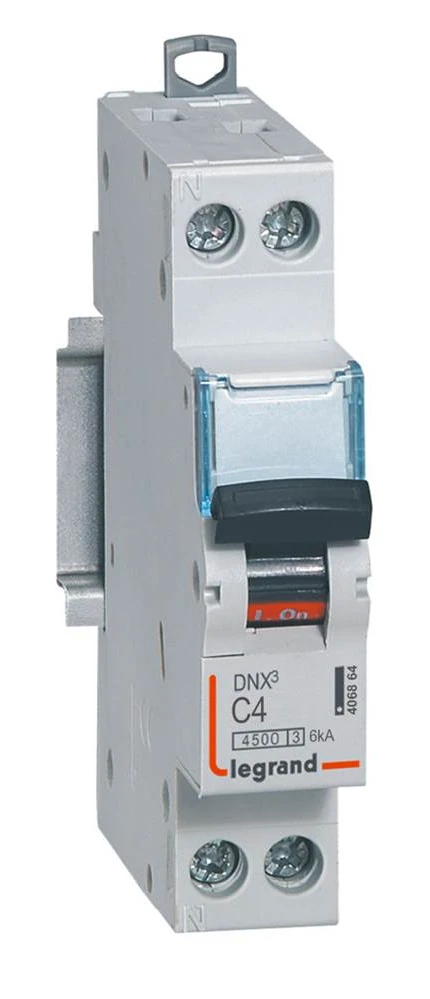 Legrand DNX³ circuit breaker — 4A, 1 module, IP20 — 406864
