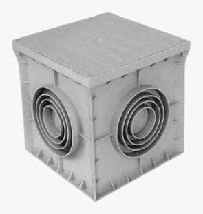 PVC inspection chamber with cover – 30 × 30