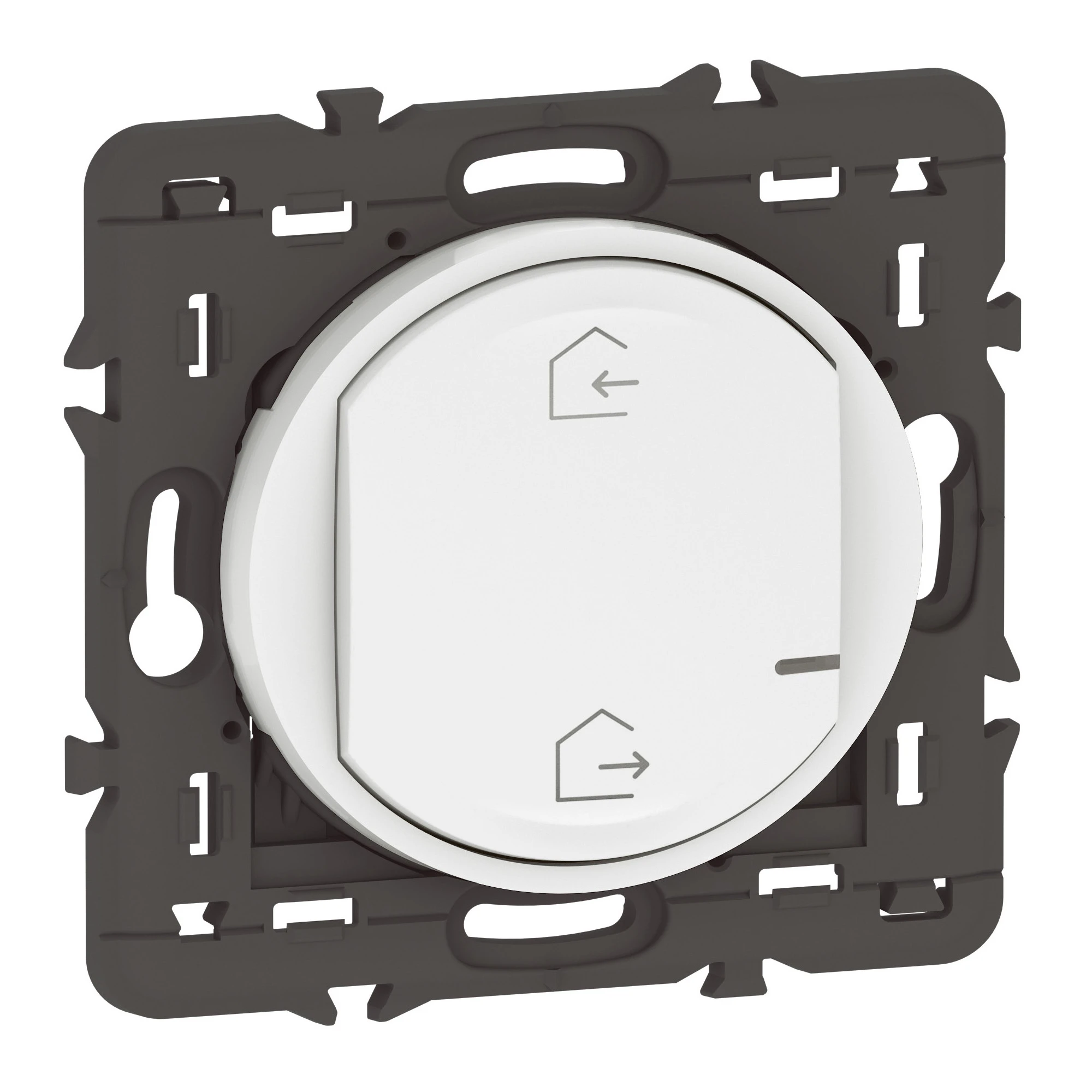 Commande sans fils 2 scénarios Départ/Arrivée pour installation connectée Céliane with Netatmo - blanc sans plaque — Legrand