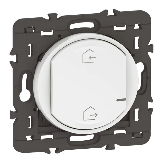 Commande sans fils 2 scénarios Départ/Arrivée pour installation connectée Céliane with Netatmo - blanc sans plaque — Legrand