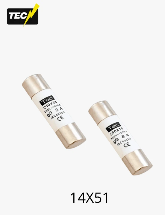 14 × 51 cylindrical fuses