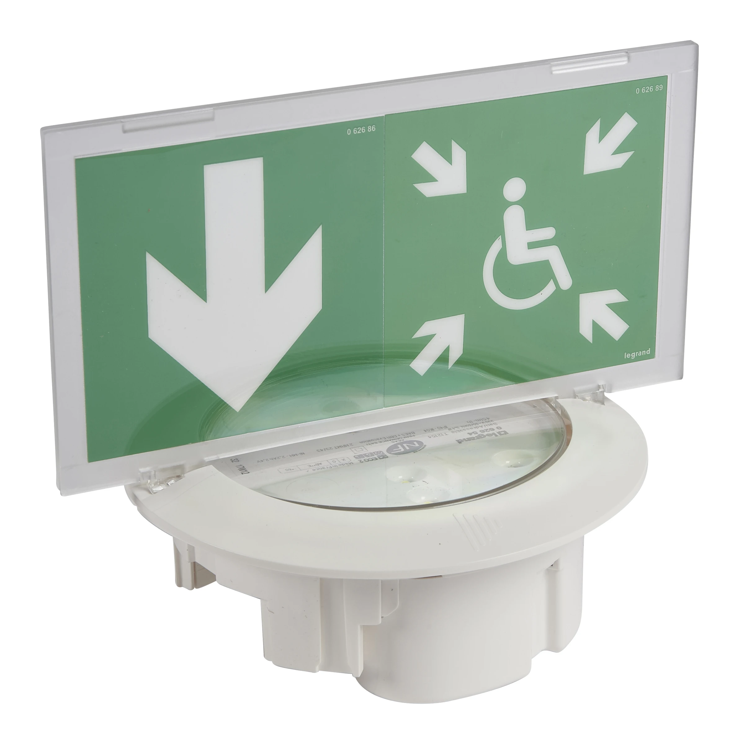 Legrand emergency lighting unit — 4 poles, IP40 — 062654