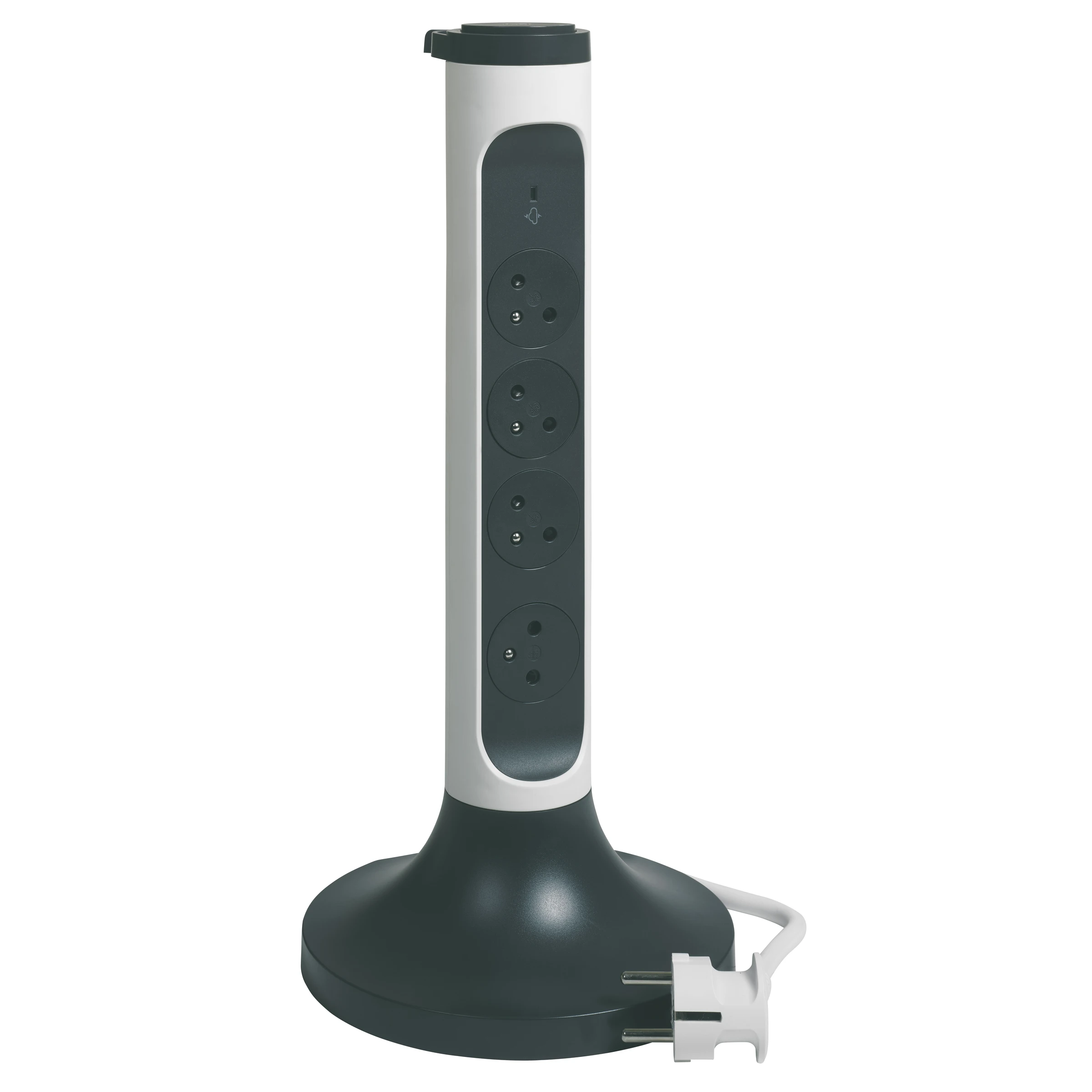 Legrand power strip — IP20, Black — 049410