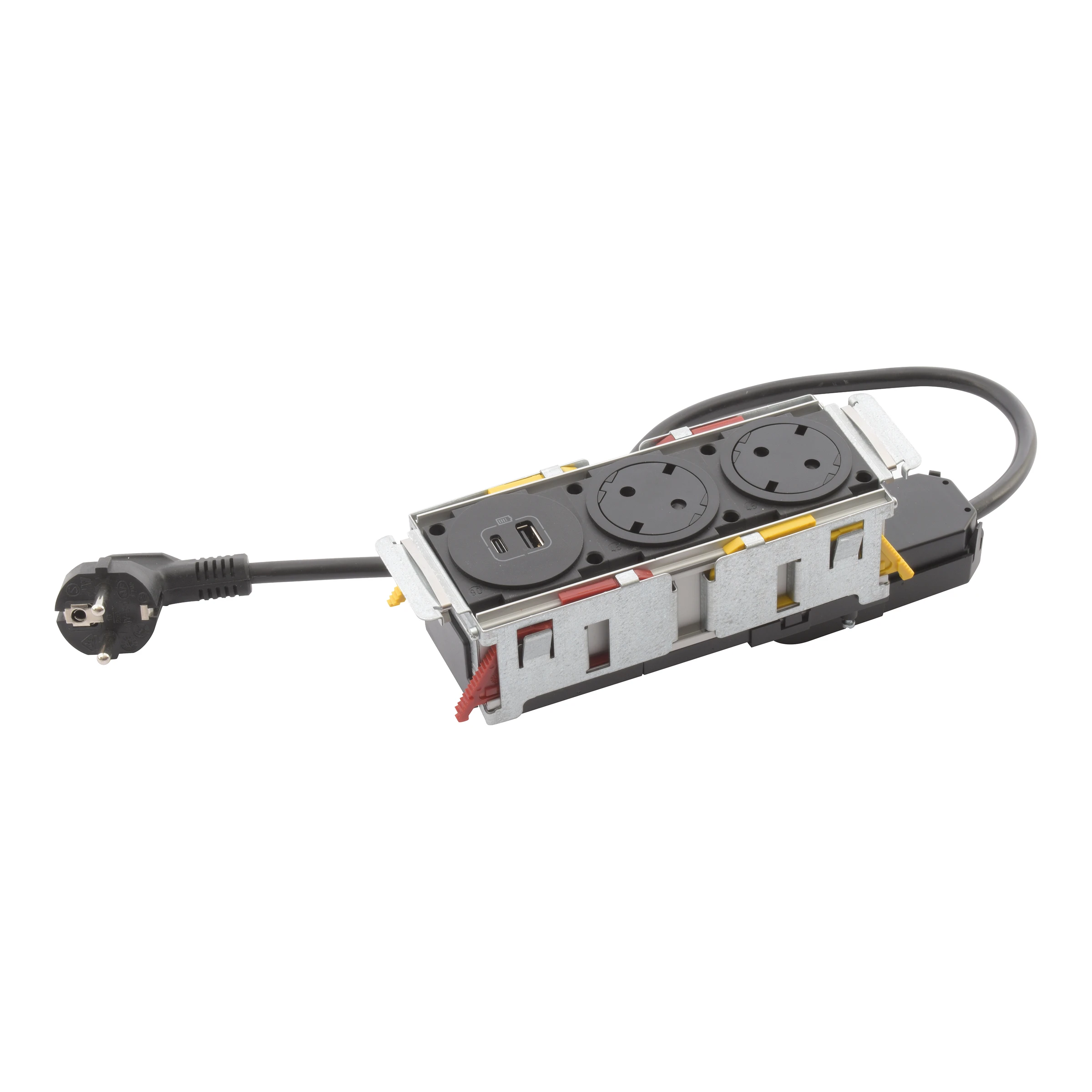 Legrand Incara furniture power module — 250V, IP20, Black — 654750