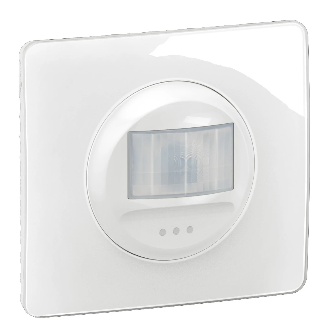 Détecteur mural sans Neutre 100W LED Céliane compatible toutes lampes avec plaque - Blanc — Legrand