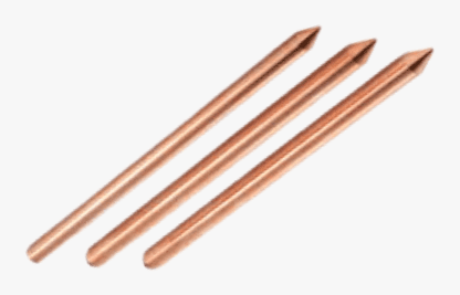 Copper-clad earth rods without lug