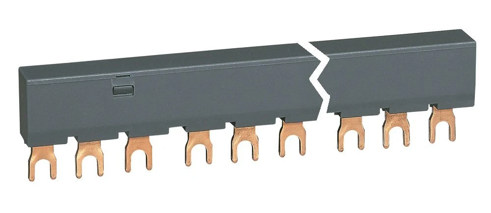 Legrand MPX³ busbar — 12 poles, 11 modules, Grey — 417475