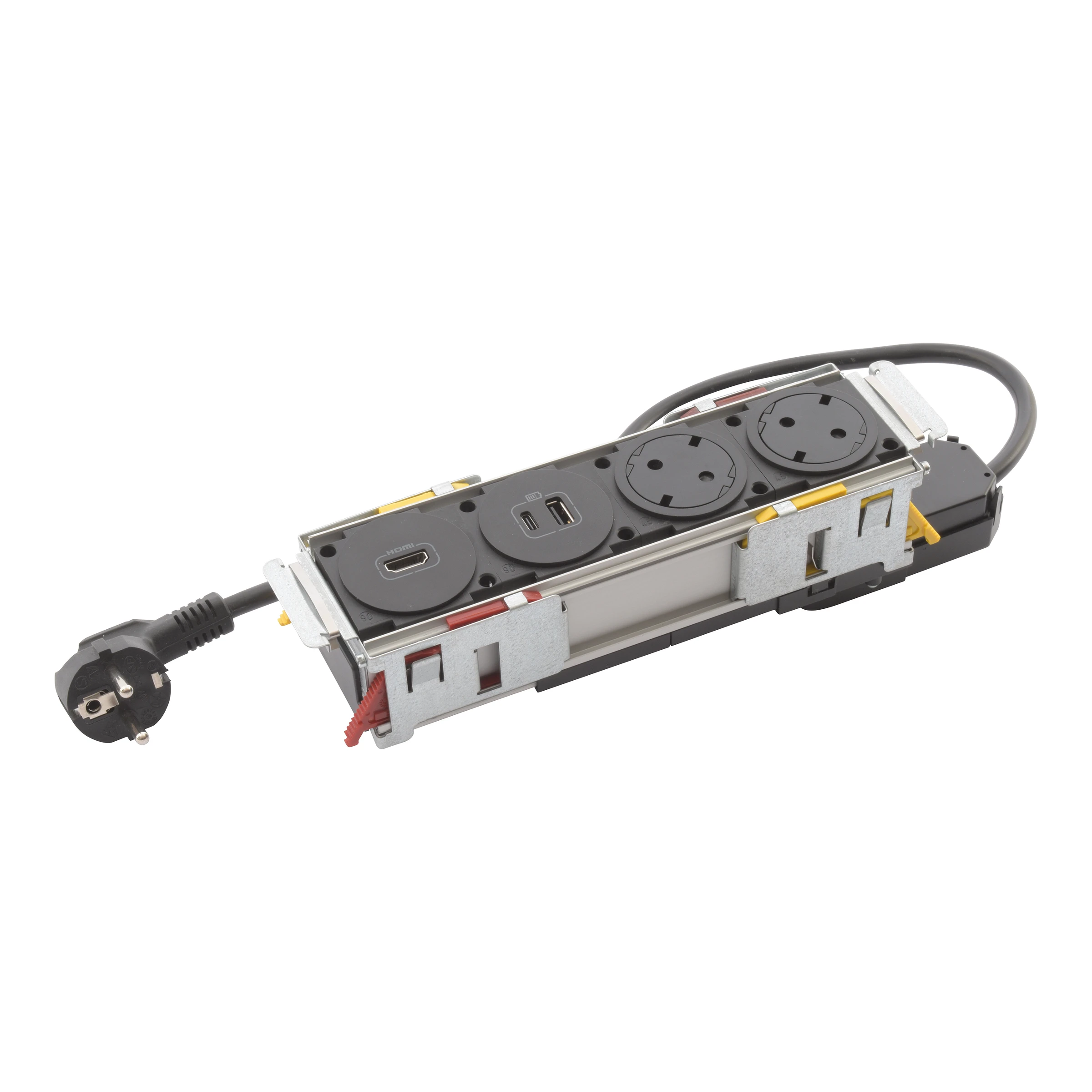 Legrand Incara furniture power module — 250V, IP20, Black — 654751