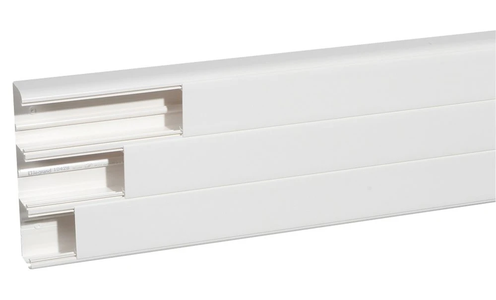 Goulotte 3 compartiments 50x220mm DLP monobloc - blanc — Legrand