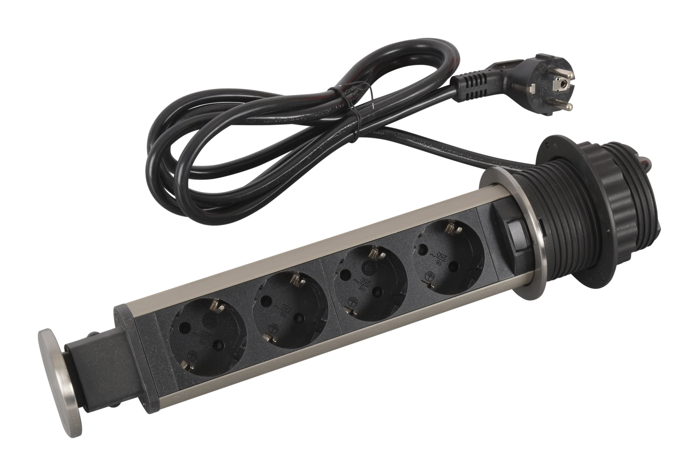 Legrand Incara furniture power tower — 250V, IP20, Black — 654976