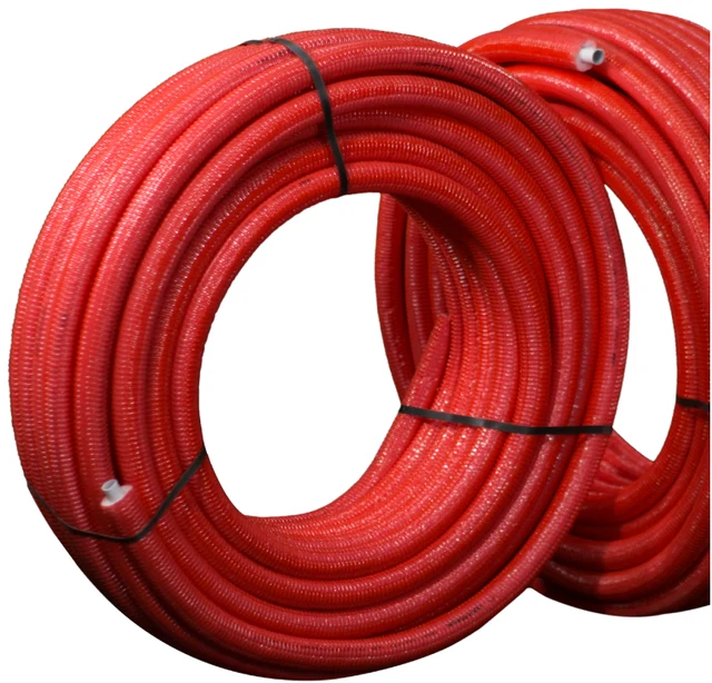 Pre-insulated aluminium-core multilayer pipe