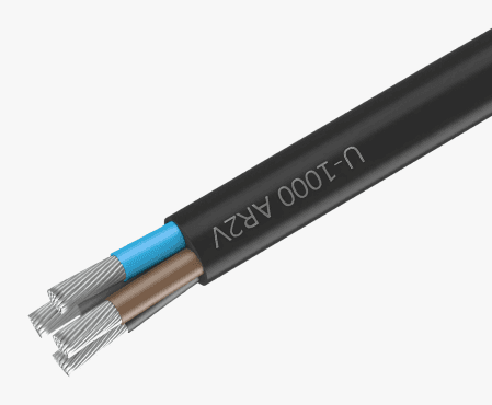 AR02V aluminium cable – 4 × 70 mm²