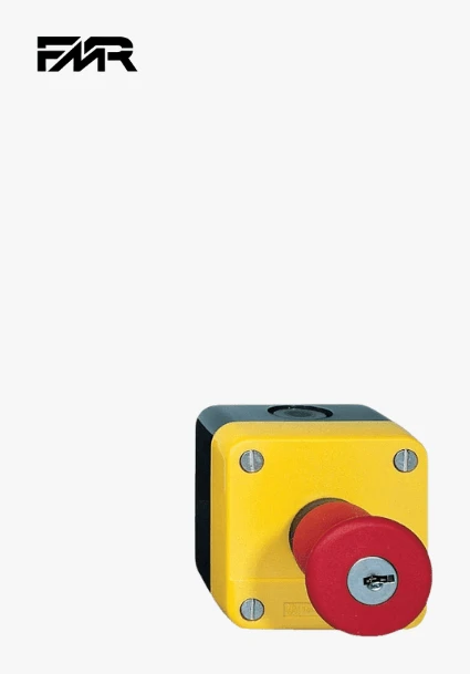 Boîte à bouton d’arrêt d’urgence à clé J-184 — FMR