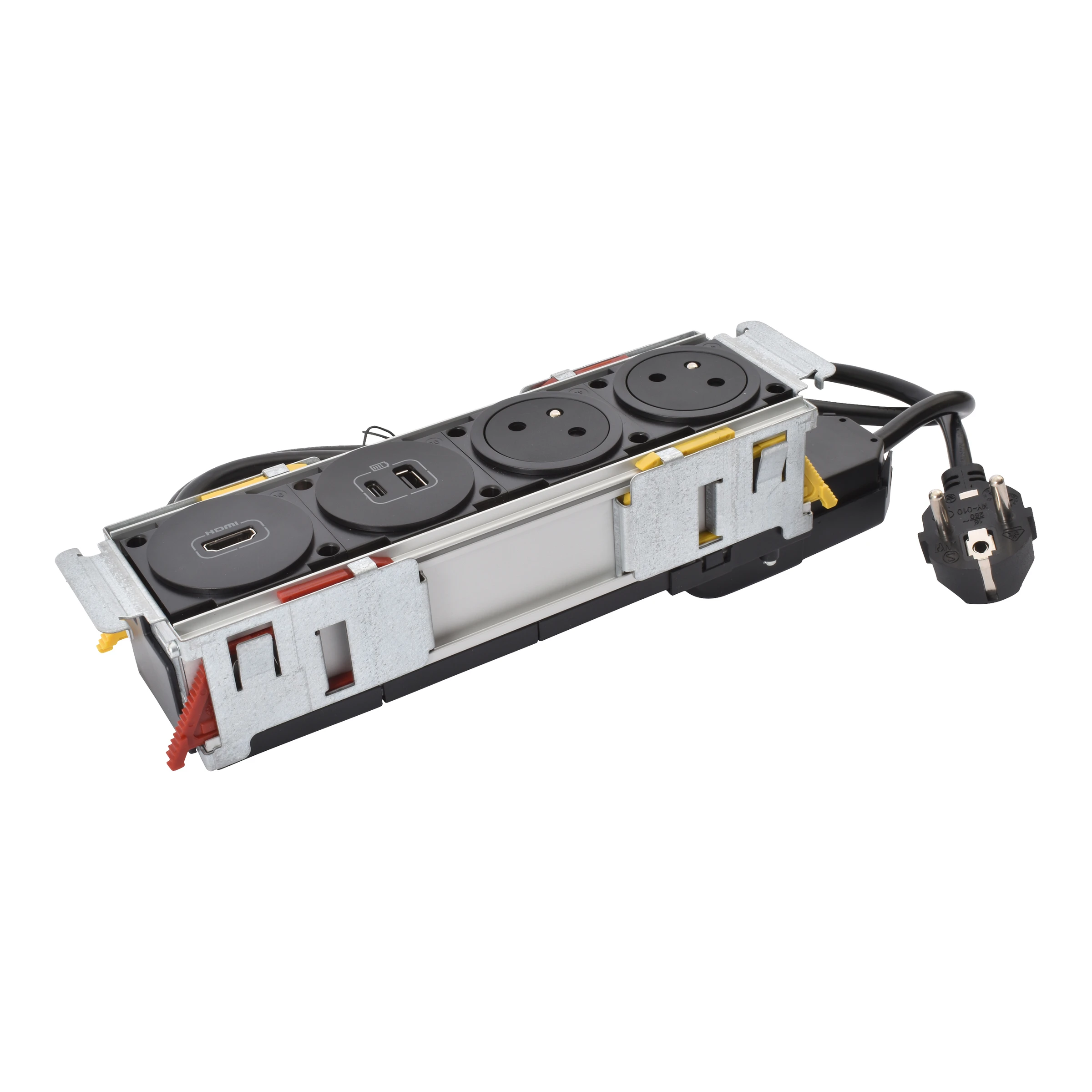 Legrand Incara furniture power module — 250V, IP20, Black — 654745