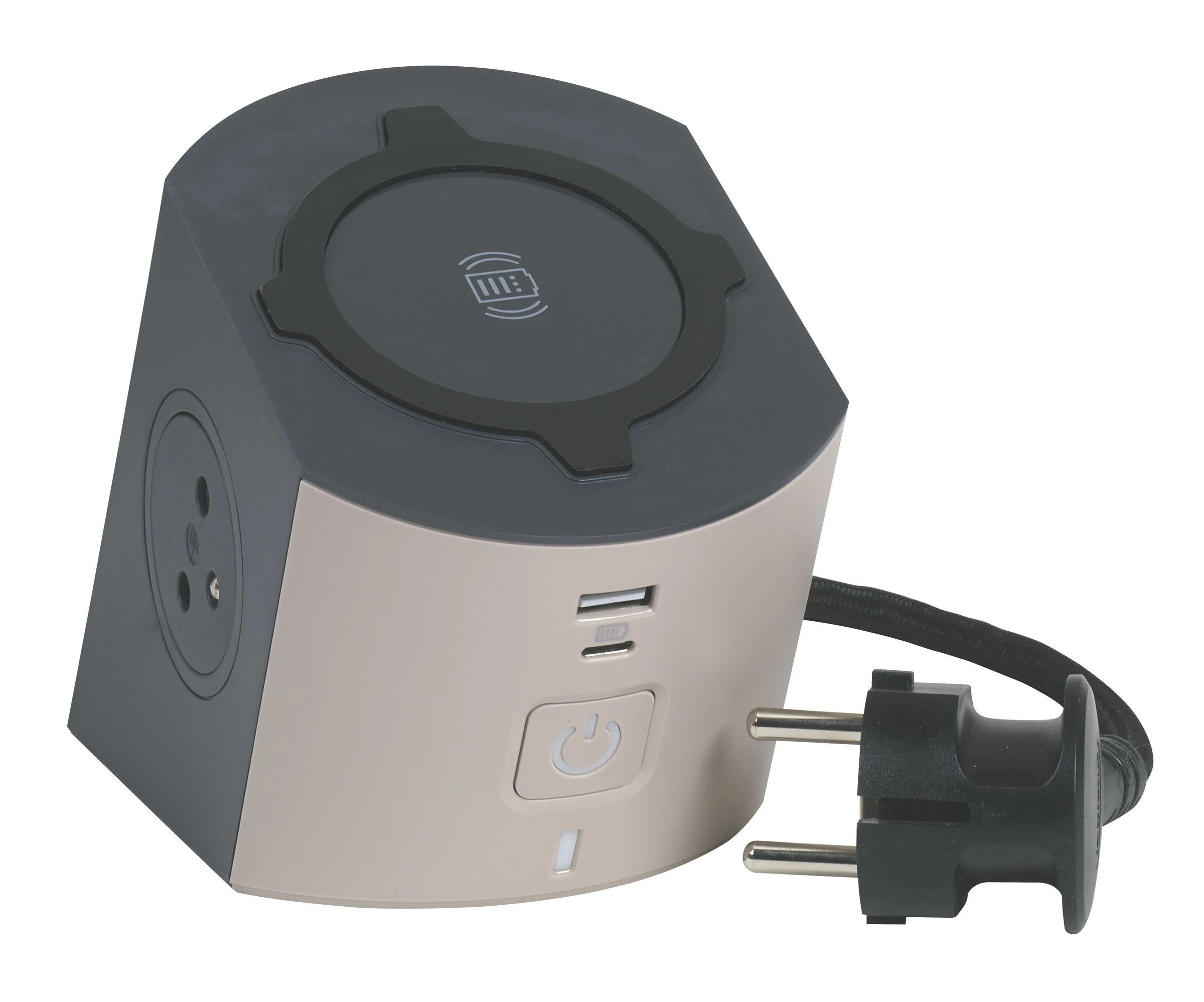 Legrand power strip — IP20, Black — 049402